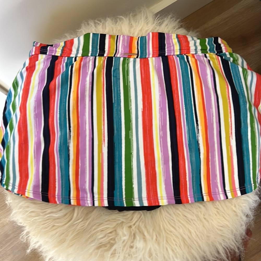 Anne Cole Multi Colored Bathing Suit Skort, with tags.